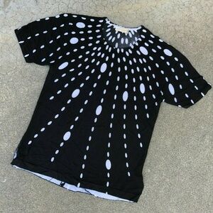 Women's Rayon Black Pullover Blouse Top Sweater M​​​​​​​